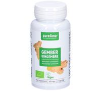 Purasana Gingembre 250mg Bio Complément Alimentaire Articulations Et Immunité 60 Gélules