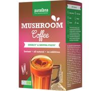 Purasana Mushroom Coffee Energy and Mental Focus Sachets 6x3g