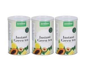 PURASANA® Thé vert instantané papaye, prune et inuline Poudre 3x200 g