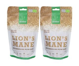 Purasana Vegan Lion's Mane en poudre BIO 100 g Poudre 2x100