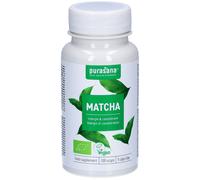 Purasana Vegan matcha BIO Capsule(S) Dure(S) 100 pc(s)