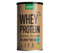 Purasana Protéines Whey 80% Goût Naturel Bio Poudre 400g