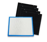 Purburg Filtre HEPA de rechange avec 4 préfiltres à charbon Compatible avec HoMedics Total Clean AF-20 AP-25 AR-20 Numéro de pièce AF-20FL AP-25CRF AF-25