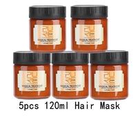 Purc 5 Secondes Masque Capillaire Magique Huile D'argan Nourrissant Lissage Réparation Masques Frisottis Endommagés Soin,5 X 120 Ml