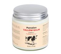purceion - Soin de la peau humide en profondeur : suif de bœuf pour la peau, fabriqué à partir de suif de bœuf bio avec herbe, riche en acides gras qui renforcent la barrière