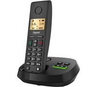 Pure 220A - Téléphone Dect Sans Fil Avec Répondeur - Blocage D`Appel Et Fonction Mains Libres - Répertoire 80 Contacts, Noir Anthracite [Compatibilité Avec De, It, Fr, Nl, Che, Aut]
