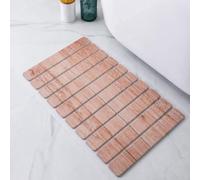 Pure 4Home Tapis de Bain Diatomite Pliable 60 x 39 cm - Antidérapant, Séchage Rapide - Tapis en Pierre Diatomite Salle de Bain Pliable, Sortie Douche Absorbante - Stone Bath Mat Quick Dry