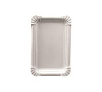 pure - Assiette - Taille 13 x 20 cm - rectangulaire - jetable - blanc (pack de 250)