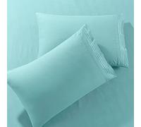 Pure Bedding Lot de 2 taies d'oreiller pour très Grand lit - Taies d'oreiller de Luxe hôtelière - Tissage satiné, Microfibre de qualité supérieure - Taies d'oreiller Douces et Respirantes