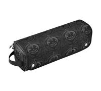 Pure Black Evil Étui de voyage 2 en 1 pour fer à friser avec coussinet résistant à la chaleur et à la poussière pour fer à lisser et fer à lisser