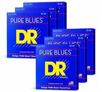 Pure Blues Lot de 6 cordes pour guitare électrique en nickel pur Medium 10-46