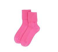 Pure Cachemire Chaussettes mixtes en cachemire - Fabriquées par Mongolie Prime First Class - 1 paire - Rouge - taille unique