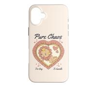 Pure Chaos Too Tiny to Handle Baby, Art Kitsch rétro et Vintage Coque pour iPhone 16 Plus