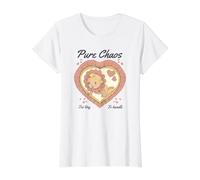 Pure Chaos Too Tiny to Handle Baby, Art Kitsch rétro et Vintage T-Shirt Graphique avec Valeur, Femme, Blanc, M