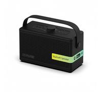 Pure Classic Aura Haut-parleur Bluetooth 40 W, batterie 30 h, lumière, USB-C, AUX, IPX2, stéréo 2 voies, modes EQ, Bluetooth 5.3 - Noir