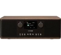 Pure Classic C-D6 Coffee Black/Walnut EU/UK Radio-lecteur CD DAB, DAB+, FM noir, noix