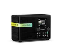 Pure Classic H4i - Radio Internet avec WiFi, Dab+, FM, Bluetooth 5.3 et USB - Haut-Parleur 10 W - Écran Couleur 2,4" - 150 Stations - Minuterie Sommeil et Cuisine - Entrée AUX - Noir