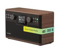 Pure Classic H6 Chaîne stéréo Hi-Fi et chaîne musicale avec radio DAB+ FM Bluetooth 5.3 USB-A & AUX 2,4" Télécommande couleur TFT double réveil, minuterie de sommeil et de cuisine 2 x 15 W 80 mémoires