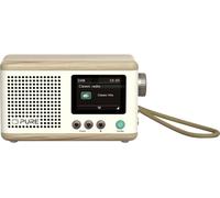 Pure Classic Mini Cotton White/Oak EU/UK/AUS Radio de table DAB+, FM FM, DAB+, Bluetooth fonction de charge de la batterie, rechargeable chêne, blanc