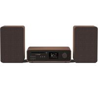 Pure Classic Stereo Hi-Fi Système Compact Avec Lecteur CD, Bluetooth Noir/Noyer