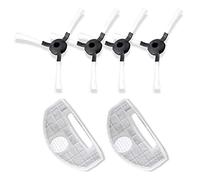 Pure Clean AZPRTPUCRC251, PUCRC25 et PUCRC26B (4) brosses latérales rotatives (2) filtres poubelle - Kit d'accessoires et pièces de rechange pour aspirateur robot - Gris