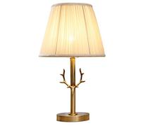 Pure Copper Bedroom Bedside Lamp Creative Romantic Warm Home Lamp for Living Room Office Family (Size : Push Button Switch) (Remote control switch)