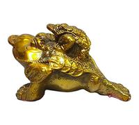 Pure Copper Gold Toad Statue Sculpture Brass Mother and Child Gold Cicada Statune Figurine Home Decor Office Lucky Feng Shui Décoration Ornements Artisanat Art Collection