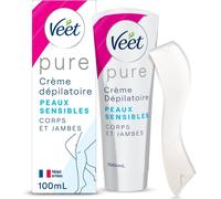 Pure - Crème Dépilatoire Corps & Jambes - Peaux Sensibles - Sans Odeur D'amoniaque - 100ml[Z151]