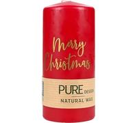 PURE Design Bougie en cire naturelle - Christmas rouge 130x60
