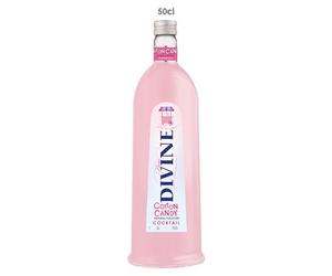 Pure Divine - Tasty Cotton Candy Cocktail - Liqueur aromatisée à base de vodka - 15 pourcent vol (1 x 0,50 l)