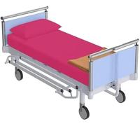 Pure Dreams Lot de 2 draps de lit d'hôpital - Drap en coton doux et confortable - 1 drap-housse et 1 taie d'oreiller - 400 fils au pouce carré pour lit réglable - Rose uni (91,4 x 203,2 cm + 25,4 cm)