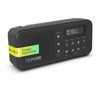 Pure Elan Move Radio numérique portable DAB+ & FM avec Bluetooth 5.3, radio de poche ultra compacte avec batterie jusqu'à 16 heures, radio portable avec prise casque et écran LCD, noire