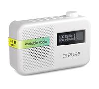 Pure Elan One2 Radio Portable Dab+/FM avec Bluetooth 5.1 (écran LCD, 10 Touches de mémoire, Fonctionne avec 4 Piles AA) Blanc Coton