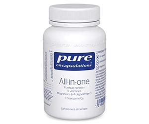 Pure Encapsulations - Multivitamines All-in-one - Formule Riche en 11 Vitamines, Minéraux Magnesium, 4 Oligoéléments & Coenzyme Q10-60 Gélules