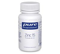 Pure Encapsulations - Zinc 15 - Formule de Picolinate de Zinc Hautement Assimilable - Défenses Immunitaires - Complément Alimentaire - 60 capsules