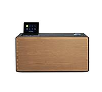 Pure Evoke Home Système de Musique Tout-en-Un (Dab+/FM, Radio Internet, Spotify Connect, Bluetooth, Lecteur CD) Édition spéciale Noir/Bois