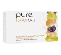 Pure Ferro Forte Fer 45 mg Réduction de fatigue Ferronyl Iron 60 capsules
