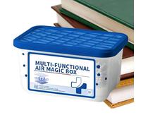 Pure Flowz Box, Automatic Dust Removal, Air Cleaner Device, Pet Hair Dust Capture System, Continuous Air Purification Unit, Minimal Compact Design Filter, Basement RV Bathroom Use