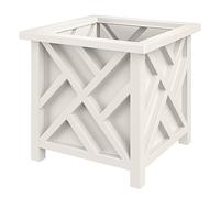 Pure Garden Jardinière en Treillis de 39,4 cm, Blanc