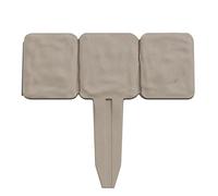 Pure Garden Lot de 10 pièces de bordure de parterre de fleurs décoratives pour aménagement paysager Bordure en pierre emboîtable pour 2,4 m avec piquets Mastic