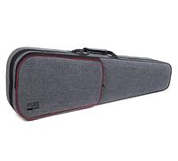 PURE GEWA étui pour violon en gris avec sangles de sac à dos et poignée de transport 1/2
