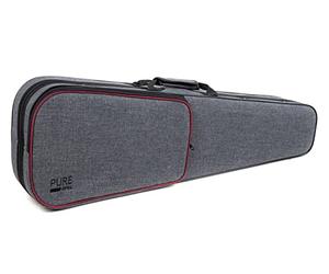 PURE GEWA étui pour violon en gris avec sangles de sac à dos et poignée de transport 4/4