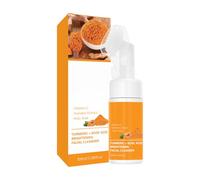 Pure Glow Nettoyant visage éclaircissant pour la peau, nettoyant moussant de 100 ml avec brosse, nettoyant hydratant efficace pour toutes les peaux, nettoyage en profondeur de la peau du visage