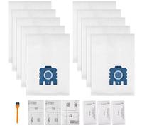 Pure GN Lot de 10 sacs d'aspirateur compatibles avec Miele Hoover GN pour Classic C1 Complete C2 Complete C3, S2 S5 S8 Series avec 3 protections moteur et 3 filtres AirClean