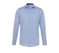 pure h. tico 3388-788 Pure City Chemise à Manches Longues Argent, Uni/Bleu Clair, XS Homme