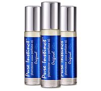 Pure Instinct Roll-On (3-Pack) - The Original Pheromone Infused Essential Oil Perfume Cologne - Unisex Attracts Men and Women - TSA Ready