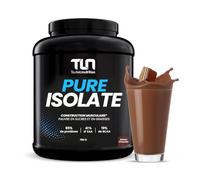 PURE ISOLATE | Isolat de protéines de Whey | Jusqu’à 88% de Protéines | Riche en BCAA et Glutamine | Protéine Musculation Rapide | Texture Onctueuse Goût Chocolat | Pauvre en Lactose | 750g | TLN