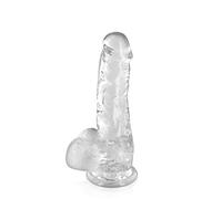 Gode Ventouse Jelly avec Testicules M Transparent