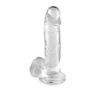 Gode Ventouse Jelly avec Testicules L Transparent