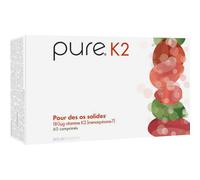 Pure K2 Vitamine K2 180 mcg Pour des solides 60 comprimés